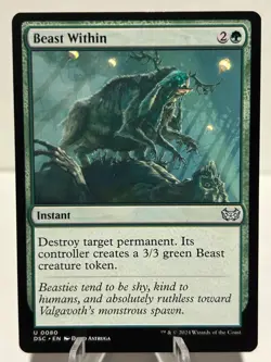 Beast Within 80 U Commander: Duskmourn: House of Horror NM MTG - Image 1