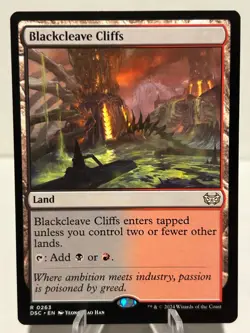 Blackcleave Cliffs 263 R Commander: Duskmourn: House of Horror NM MTG - Image 1