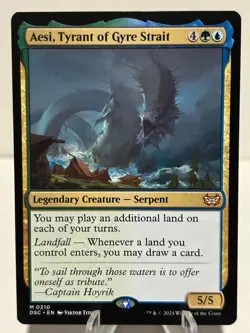 Aesi, Tyrant of Gyre Strait 210 M Commander: Duskmourn: House of Horror NM MTG - Image 1