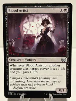 Blood Artist 132 U Commander: Duskmourn: House of Horror NM MTG - Image 1