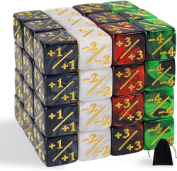 48 Pieces MTG Counters Token Dice, Magic The Gathering Glitter Sparkle Loyalt... - Image 5