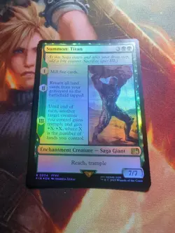 Summon: Titan - FINAL FANTASY (FIN) - MTG - FOIL - Image 1