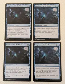 MTG 4 X Foundations Uncommon IMPRISONED IN THE MOON NM - Image 1