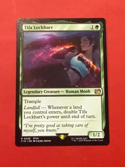MTG Final Fantasy Tifa Lockhart FIN EN (R) 0206 NM+ - Image 1