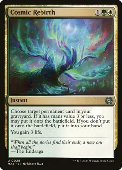 NM Foil Cosmic Rebirth, MTG, March of the Machine, Magic the Gathering, 28 - Image 1