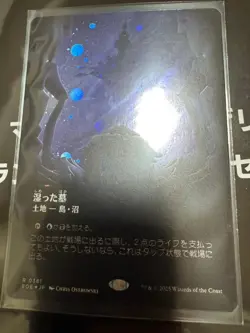 MTG Wetlands Galaxy Foil Borderless Japanese Near Mint - Image 1