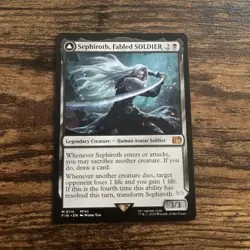 MTG Soldier of Fortune Sephiroth English Edition Lightly Played - Image 1
