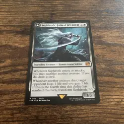 MTG Soldier of Fortune Sephiroth English Edition Lightly Played - Image 2