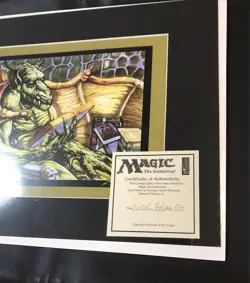 MTG Nicol Bolas Art Print Ed Beard Jr Signed Limited Edition - Image 4