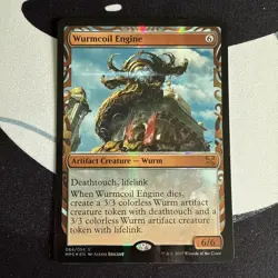 MTG Wormcoil Engine Masterpiece Foil Single Card - Image 1