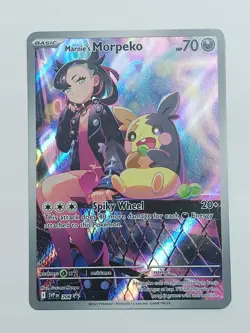 Marnie’s Morpeko SVP 206 Battle Deck Promo Pokemon Scarlet & Violet Near Mint - Image 1