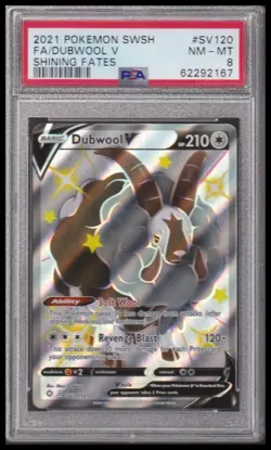 2021 Pokemon Shining Fates #SV120 Dubwool V PSA 8 - Image 1