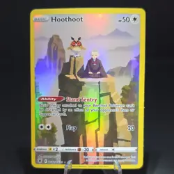 Pokemon Hoothoot TG12/TG30 Full Art Holo Ultra Rare Swsh10 Trainer Gallery nm-m - Image 1