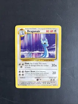Pokemon TCG Dragonair 18/102 Base Set Regular Non-Holo Rare WOTC 1999 Vintage - Image 1
