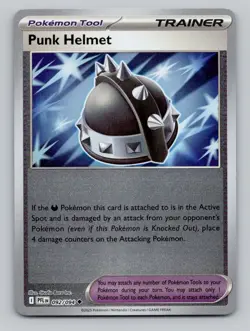 Reverse Holo Punk Helmet 092/094 Uncommon Phantasmal Flames Pokemon - Image 1