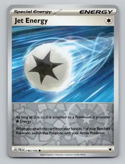 Reverse Holo Jet Energy 190/193 Uncommon Paldea Evolved Pokemon - Image 1