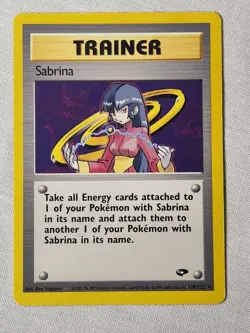 Played (LP) Sabrina - Non-Holo #110 Gym Challenge Pokemon TCG - Image 1