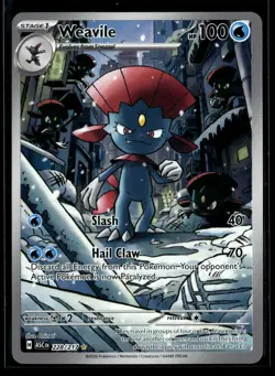 Weavile 228/217 Illustration Rare ME: Ascended Heroes Pokemon NM/M - Image 1