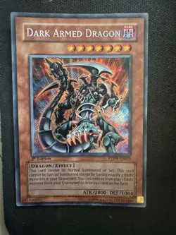 Dark Armed Dragon Secret rare 1st PTDN Lighty Played - Image 1