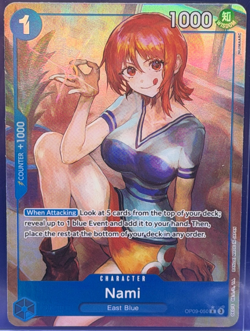 Nami OP09-050 R Parallel Alt Art Emperors in the New World One Piece TCG NM - Image 1