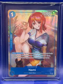 Nami OP09-050 R Parallel Alt Art Emperors in the New World One Piece TCG NM - Image 3
