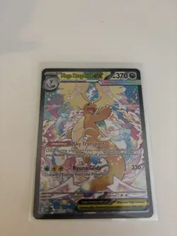 Mega Dragonite EX Pokemon TCG Full Art Holo Card 290/217 370 HP 330 Attack - Image 5