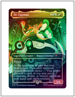 1x Dr. Eggman, Foil, Secret Lair Sonic the Hedgehog, MTG NM - Image 1