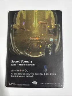 Sacred Foundry - Galaxy Foil - Edge of Eternities #377 Rare, NM - Image 1