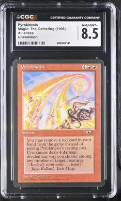PYROKINESIS Alliances U CGC 8.5 MTG [Nostalgium] - Image 1