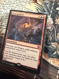 Magic: The Gathering Dracogenesis TDM Red Enchantment 0105 2025 Kai Carpenter - Image 2