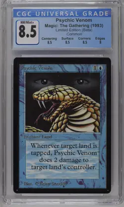 PSYCHIC VENOM Beta C CGC 8.5 MTG [Nostalgium] - Image 1