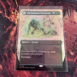 Germination Practicum Borderless Foil 296 Secrets of Strixhaven MTG - Image 1