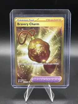 Pokemon Bravery Charm 175/142 Hyper Rare Stellar Crown Near Mint - Image 1