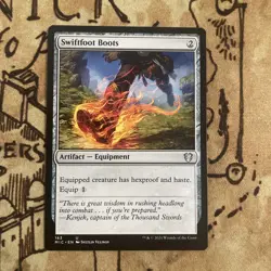 MTG Swiftfoot Boots x1- NM -Midnight Hunt Commander (MIC) #163 NM Free Shipping - Image 1