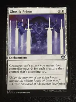 MTG Commander: Secrets of Strixhaven Ghostly Prison 0146 NM - Image 1