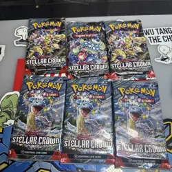Pokemon Scarlet & Violet Stellar Crown Art Bundle (6 Booster Packs) - Image 1
