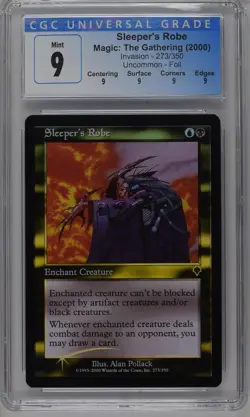 SLEEPER'S ROBE Invasion Foil U CGC 9 Q MTG [Nostalgium] - Image 1