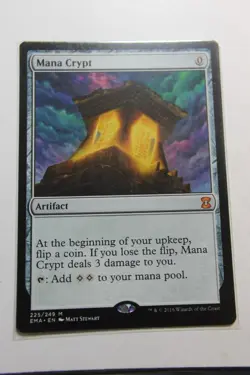 MTG Mana Crypt x1- -Eternal Masters-Lightly Played - Image 1