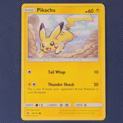 Pikachu 40/147 - Burning Shadows - Common Pokemon Card - NM - Image 1