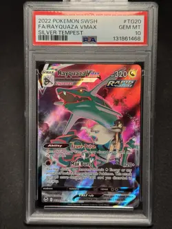 Rayquaza VMAX PSA 10 TG20/TG30 Pokemon SWSH Silver Tempest - Image 1
