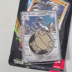 Pokemon Perfect Order Premium Checklane Blister 1 Booster Pack Steelix SEALED - Image 3
