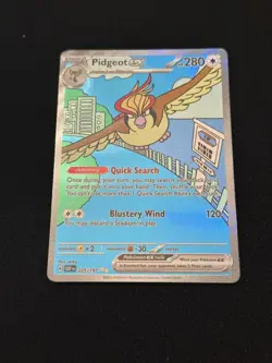 Pokemon TCG Pidgeot EX 225/197 Illustration Rare Holo Obsidian Flames - Image 2