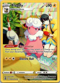 Flaaffy TG03/TG30 NM Silver Tempest Trainer Gallery Ultra Rare Pokemon Card - Image 1