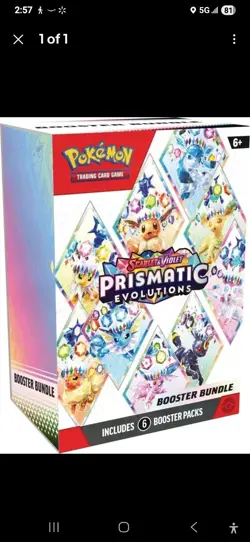 Pokemon TCG Prismatic Evolutions Booster Bundle - New Factory Sealed USA - Image 1