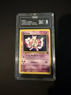 Pokemon TCG Mewtwo 03/53 Wotc Promo TAG Graded 8 Regular 70 HP English - Image 1