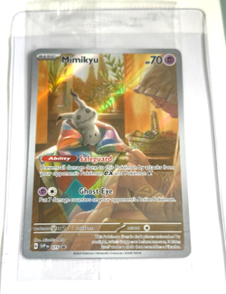 SEALED Pokemon Mimikyu SVP 075 Paldean Fates Full Art Holo Black Star Promo #4 - Image 1