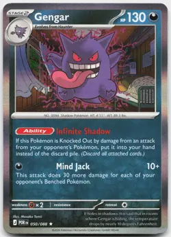 Gengar 050/088 Rare Perfect Order Pokemon Holo Near Mint - Image 1