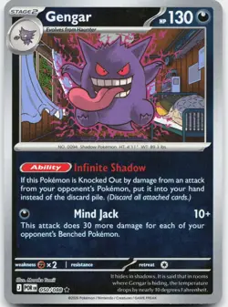 Gengar 050/088 Rare Perfect Order Pokemon Reverse Holo Near Mint - Image 1