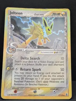 Jolteon 7/113 Delta Species Holo Ultra Rare Pokemon TCG Nintendo MP - Image 3