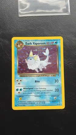 Dark Vaporeon Legendary Collection 2002 Holo PackFresh PSA 10 ready Pokemon tcg - Image 1